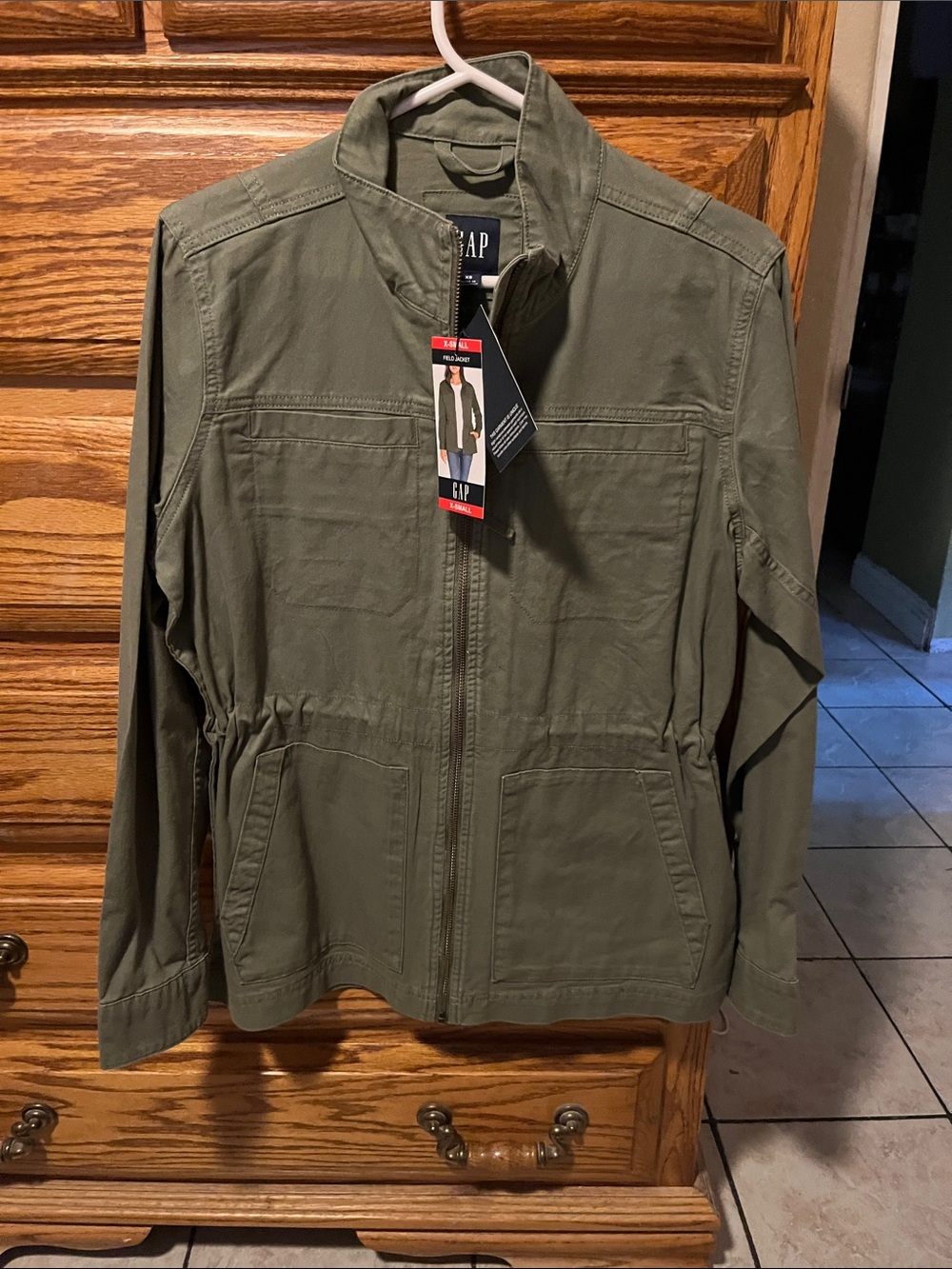 GAP woman Field Jacket in Olive Green